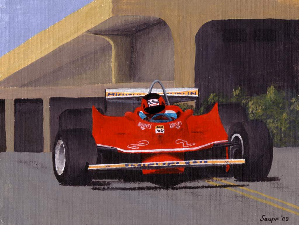 Pic:Gilles Villeneuve 312 T5